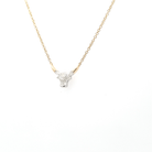 Bull Shape Special Cut Diamond Necklace Set in 18K White & Yellow Gold - Jackson Hole Jewelry Company