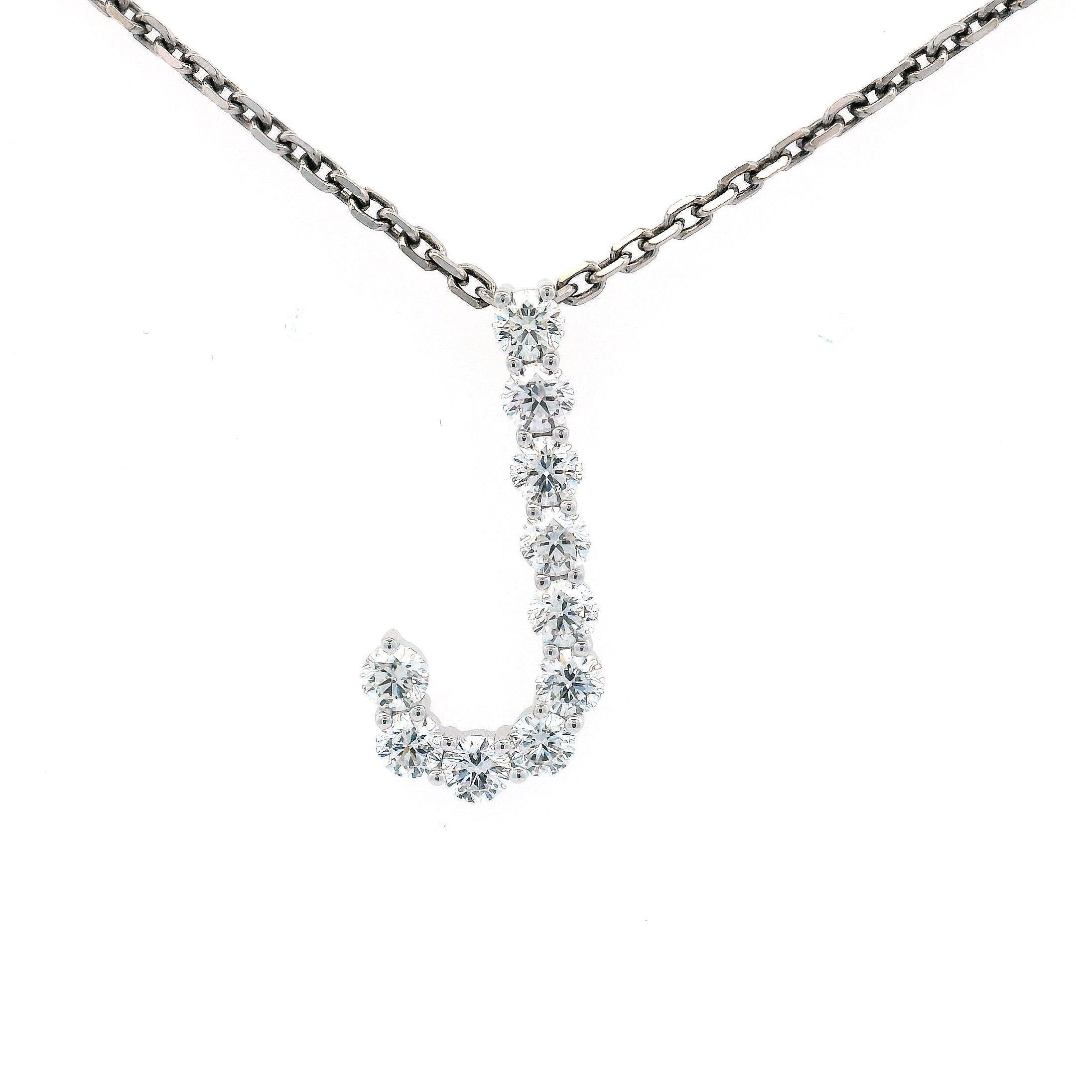 LUXE Diamond Letter Crafted in 18K White Gold - Jackson Hole Jewelry Company