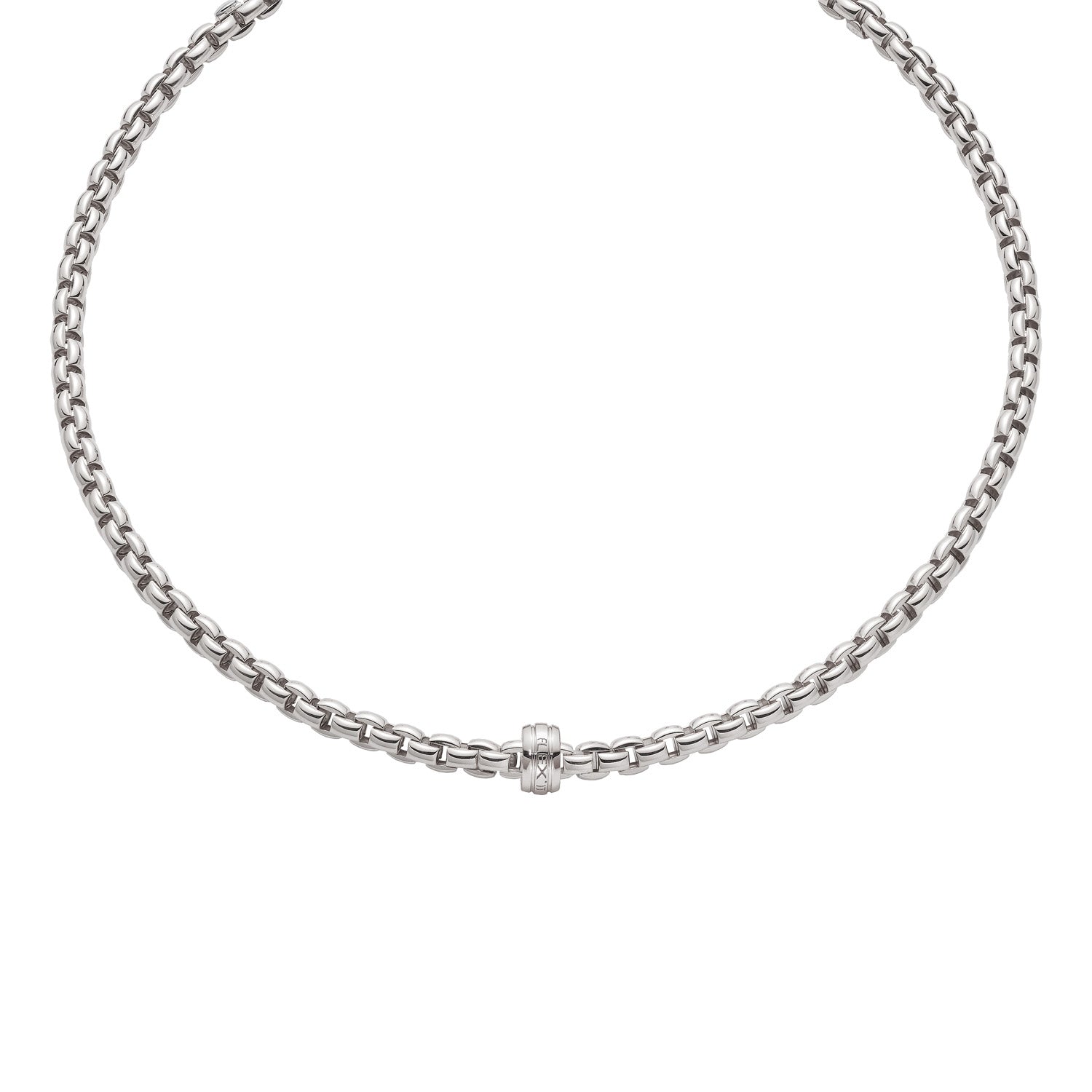 FOPE 18K White Gold Flex'it Necklace - EKA Collection - Jackson Hole Jewelry Company