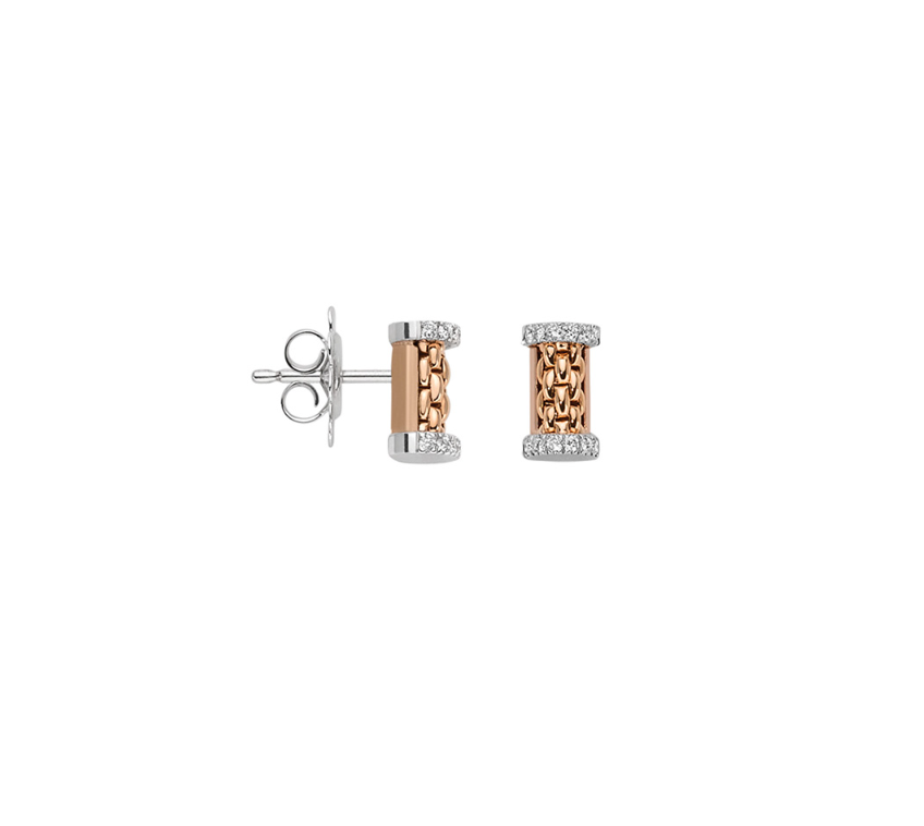 FOPE ESSENTIALS 18K Gold Studs with White Diamonds - 0.17 carats - Jackson Hole Jewelry Company