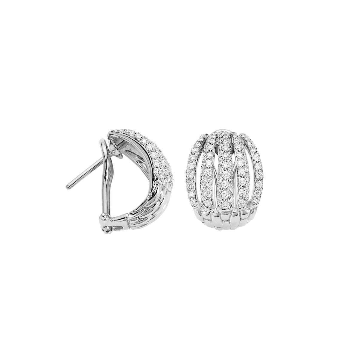 FOPE MIALUCE 18K Gold Earrings with White Diamond Pavé - 1.33 carats - Jackson Hole Jewelry Company