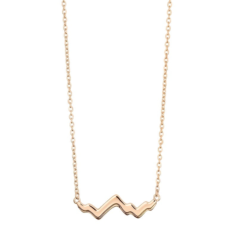 Jackson Hole 14K Gold Teton Peak Outline Necklace - Jackson Hole Jewelry Company