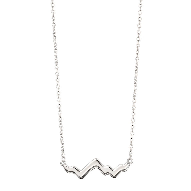 Jackson Hole 14K Gold Teton Peak Outline Necklace - Jackson Hole Jewelry Company