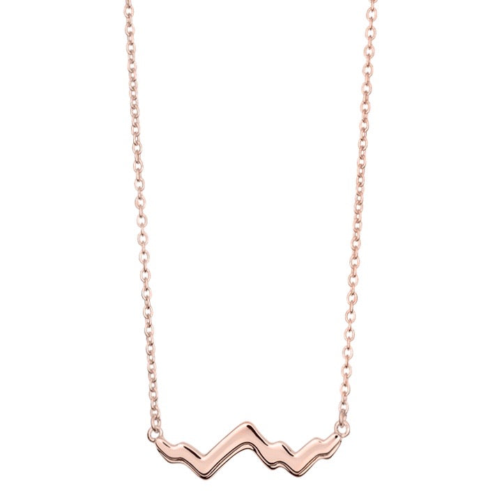 Jackson Hole 14K Gold Teton Peak Outline Necklace - Jackson Hole Jewelry Company