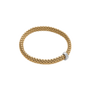 FOPE VENDOME 18K Gold Flex'it Bracelet with White Diamonds - 0.24 carats - Jackson Hole Jewelry Company