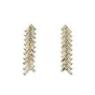 4.28cttw Modern Arrow Empire Drop Earrings 18K Yellow Gold - Jackson Hole Jewelry Company