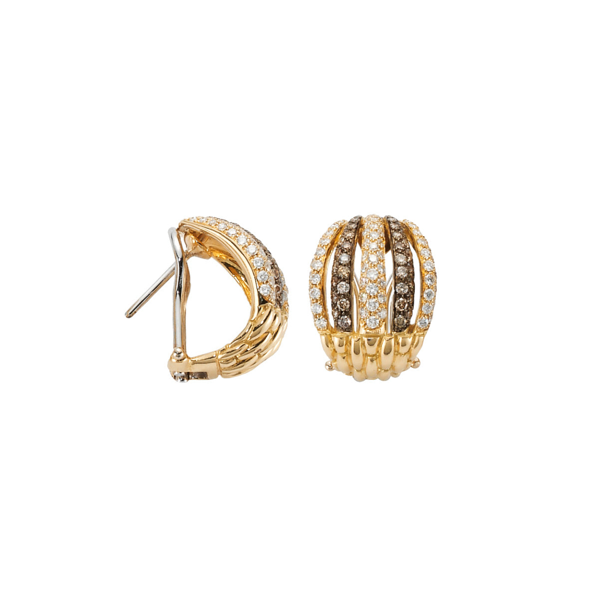 FOPE MIALUCE 18K Gold Earrings with Brown Diamonds - 1.36 carats - Jackson Hole Jewelry Company