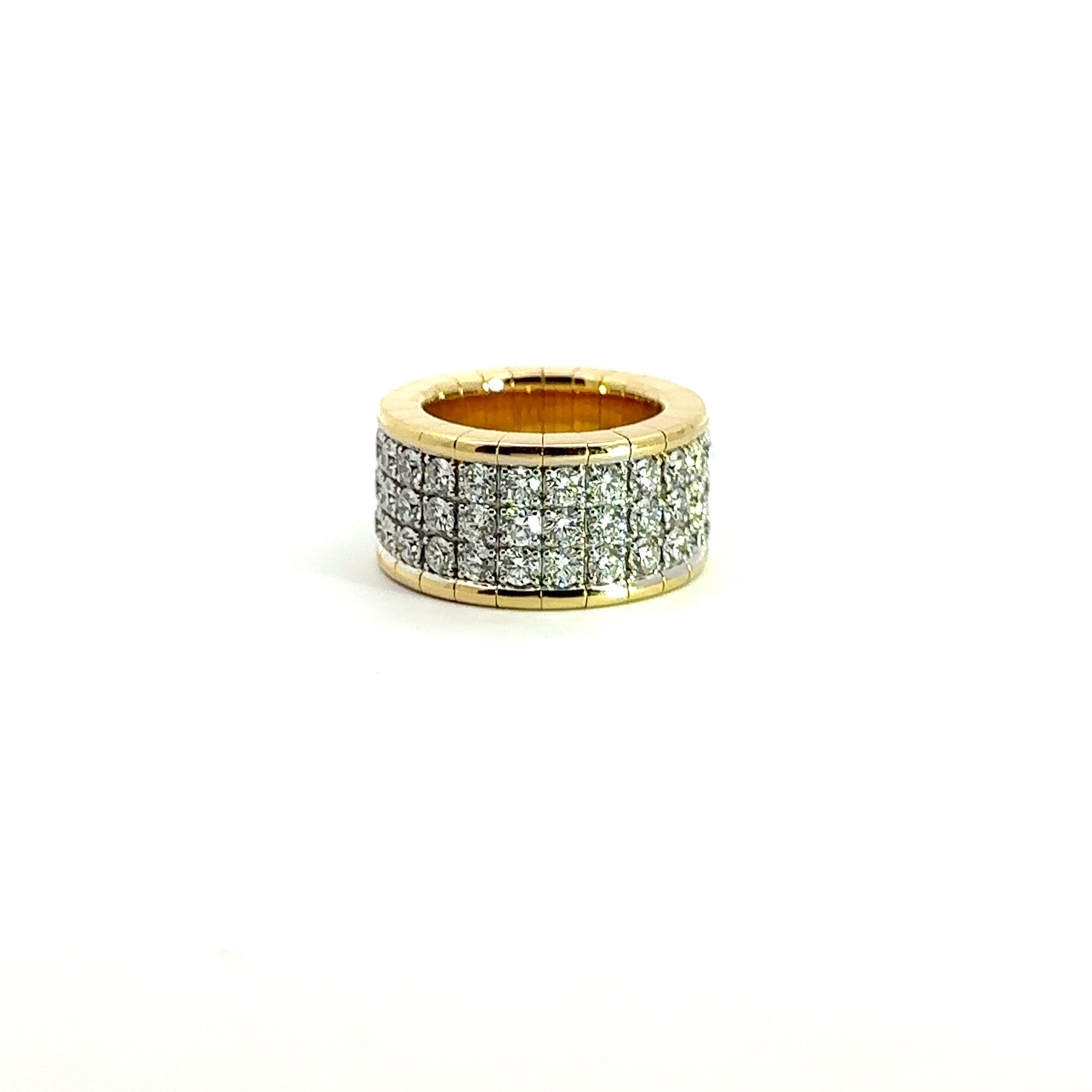 Picchiotti Xpandable™ 18K Yellow Gold Eternity Round Diamond Ring - Jackson Hole Jewelry Company
