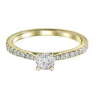 Le PeTeton French Cut Diamond Pave Engagement Setting in 18K Gold - Jackson Hole Jewelry Company