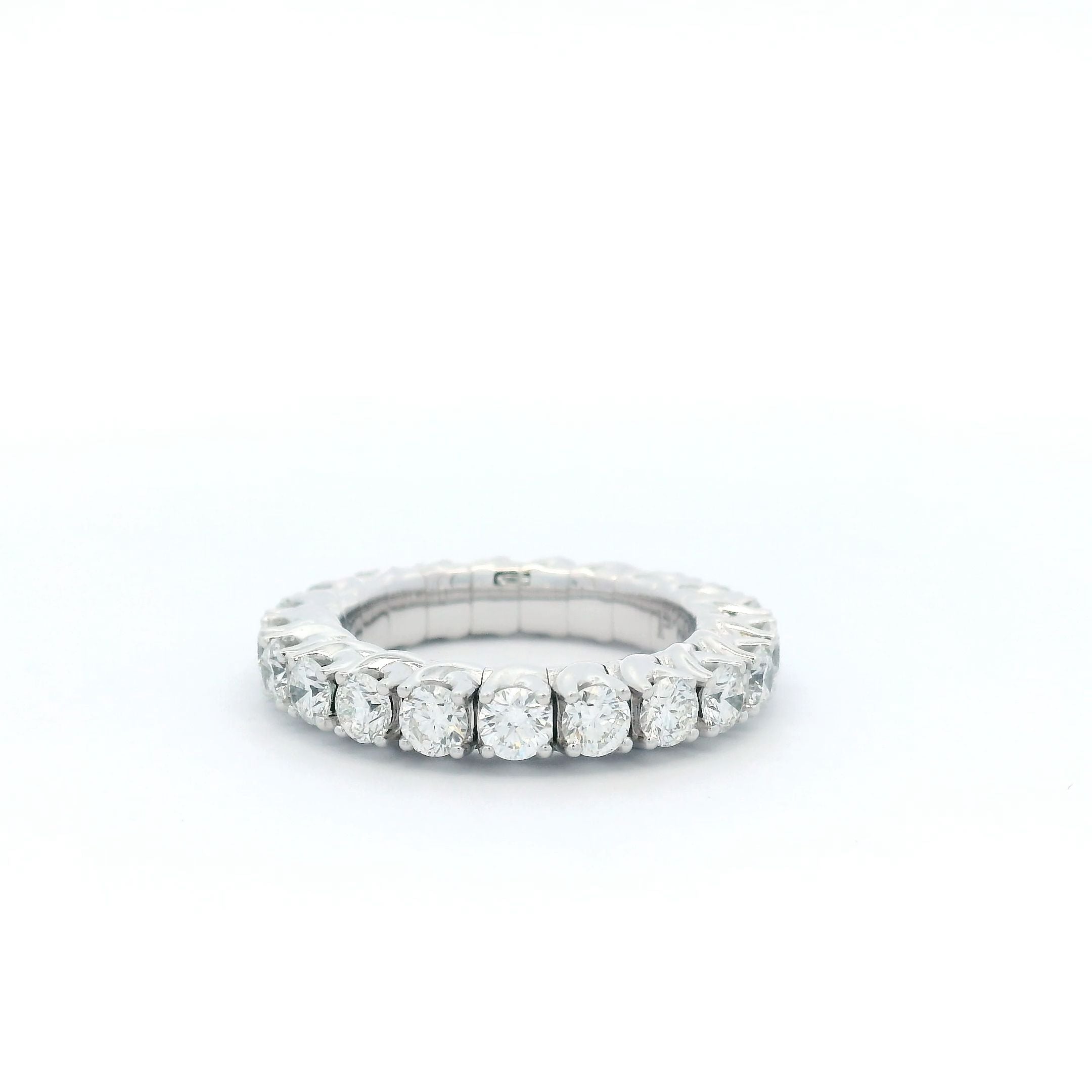 Picchiotti 18k White Gold Xpandable Eternity Ring with Round Diamonds - Jackson Hole Jewelry Company