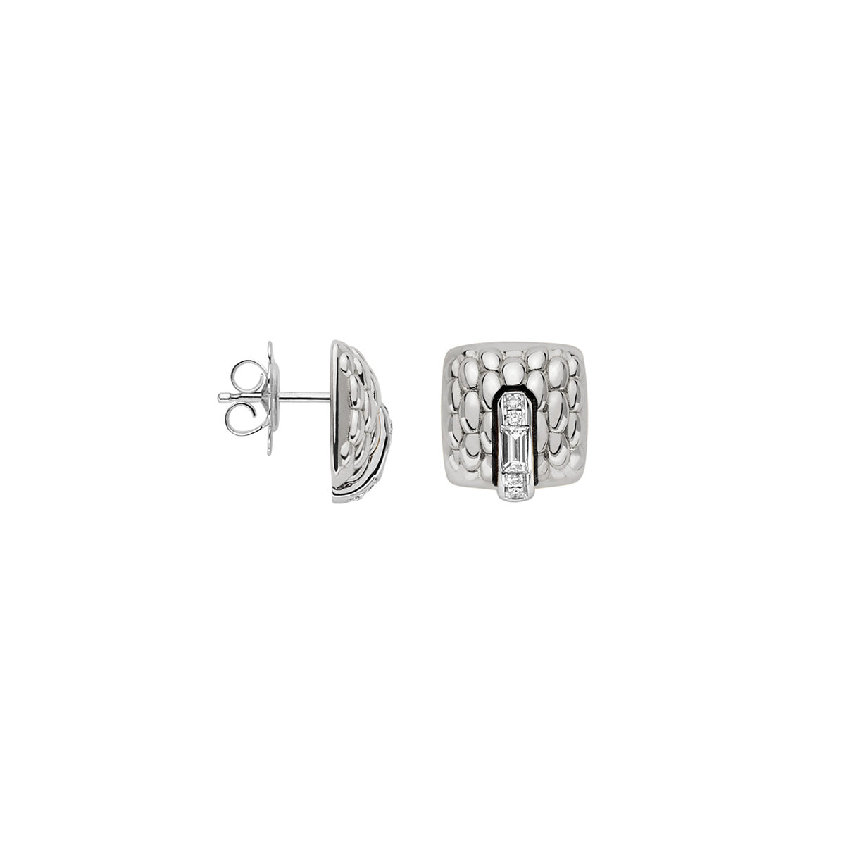 FOPE VENDOME 18K Gold Studs with White Diamonds - 0.48 carats - Jackson Hole Jewelry Company