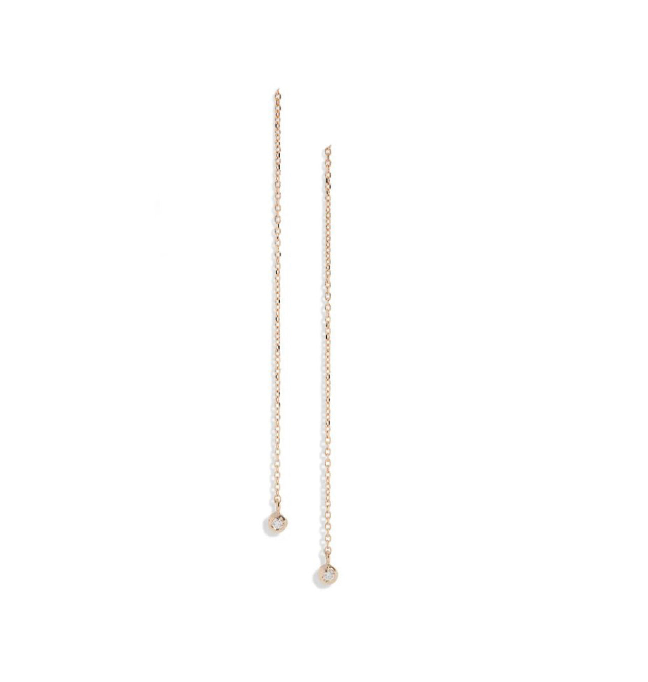 Anzie 14k Yellow Gold Cléo Round Drop Threaders - Jackson Hole Jewelry Company