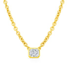 Radiant Cut Solitare Necklace - Jackson Hole Jewelry Company