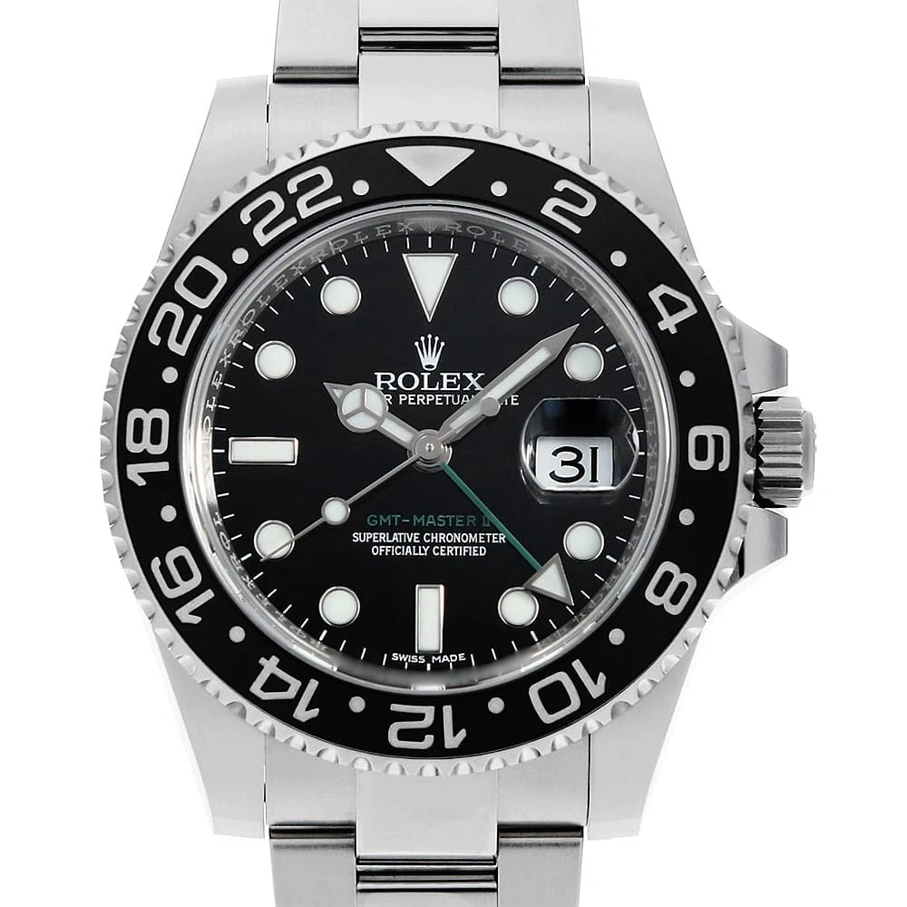 Rolex GMT-Master II 40mm Black Dial in Oystersteel - Jackson Hole Jewelry Company