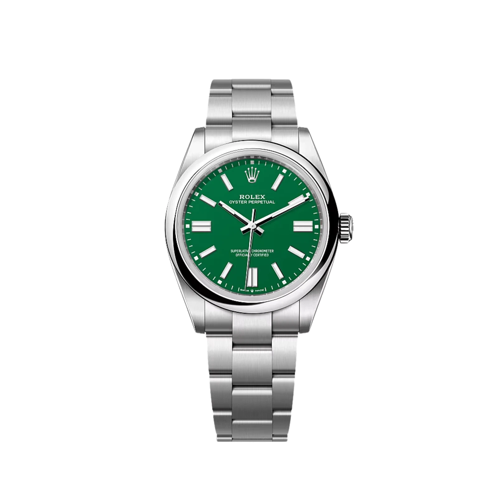 Rolex Oyster Perpetual 41mm Green Dial in Oystersteel - Jackson Hole Jewelry Company