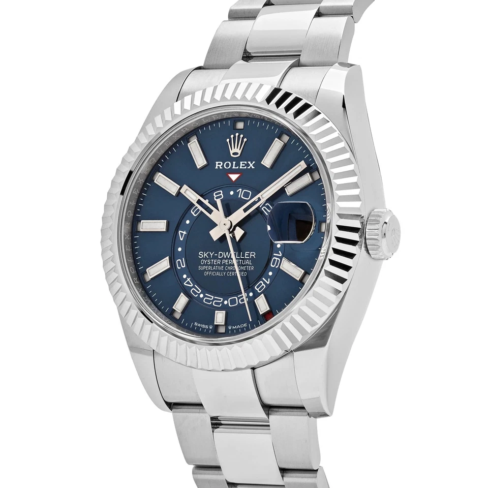 Rolex Sky Dweller 42mm Blue Dial on Oyster Bracelet in Oystersteel - Jackson Hole Jewelry Company