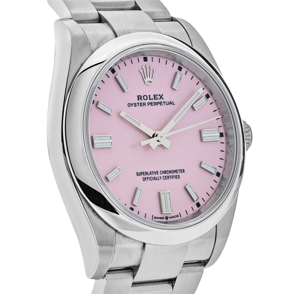 Rolex Oyster Perpetual 36mm Candy Pink Dial in Oystersteel - Jackson Hole Jewelry Company