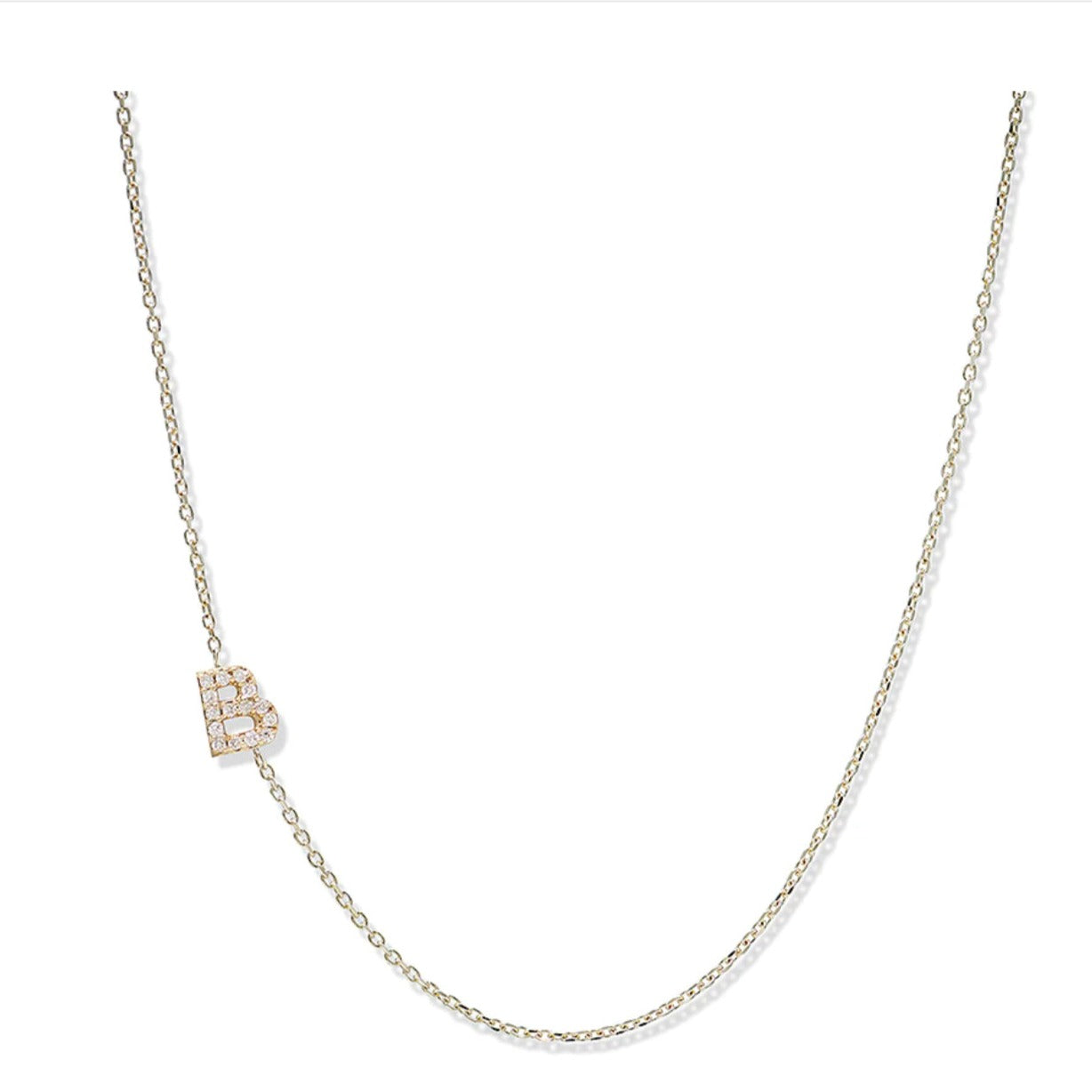 ANZIE Love Letter Pavé Diamond Necklace - Jackson Hole Jewelry Company