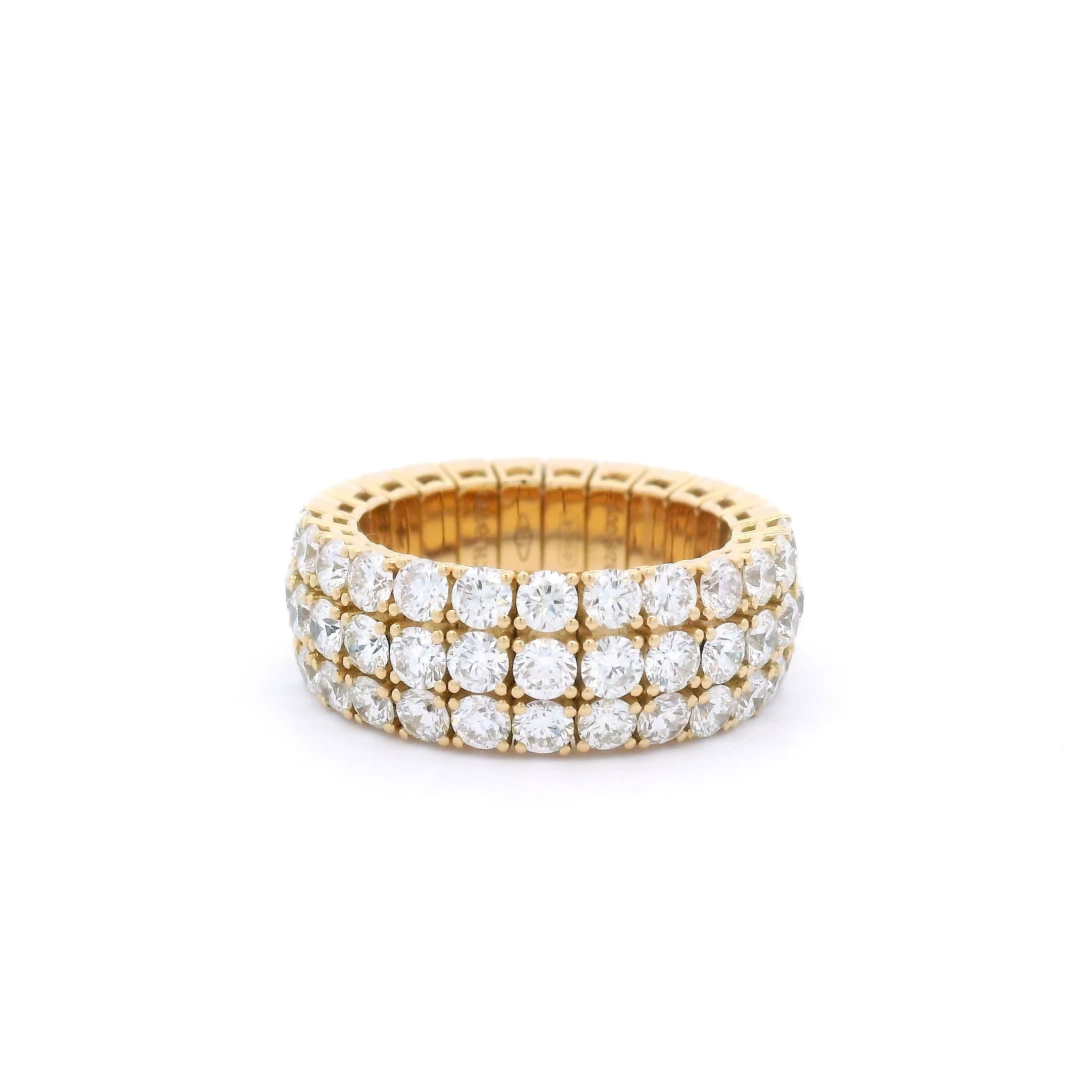 Picchiotti Triple Row Half Eternity Xpandable Ring - Jackson Hole Jewelry Company