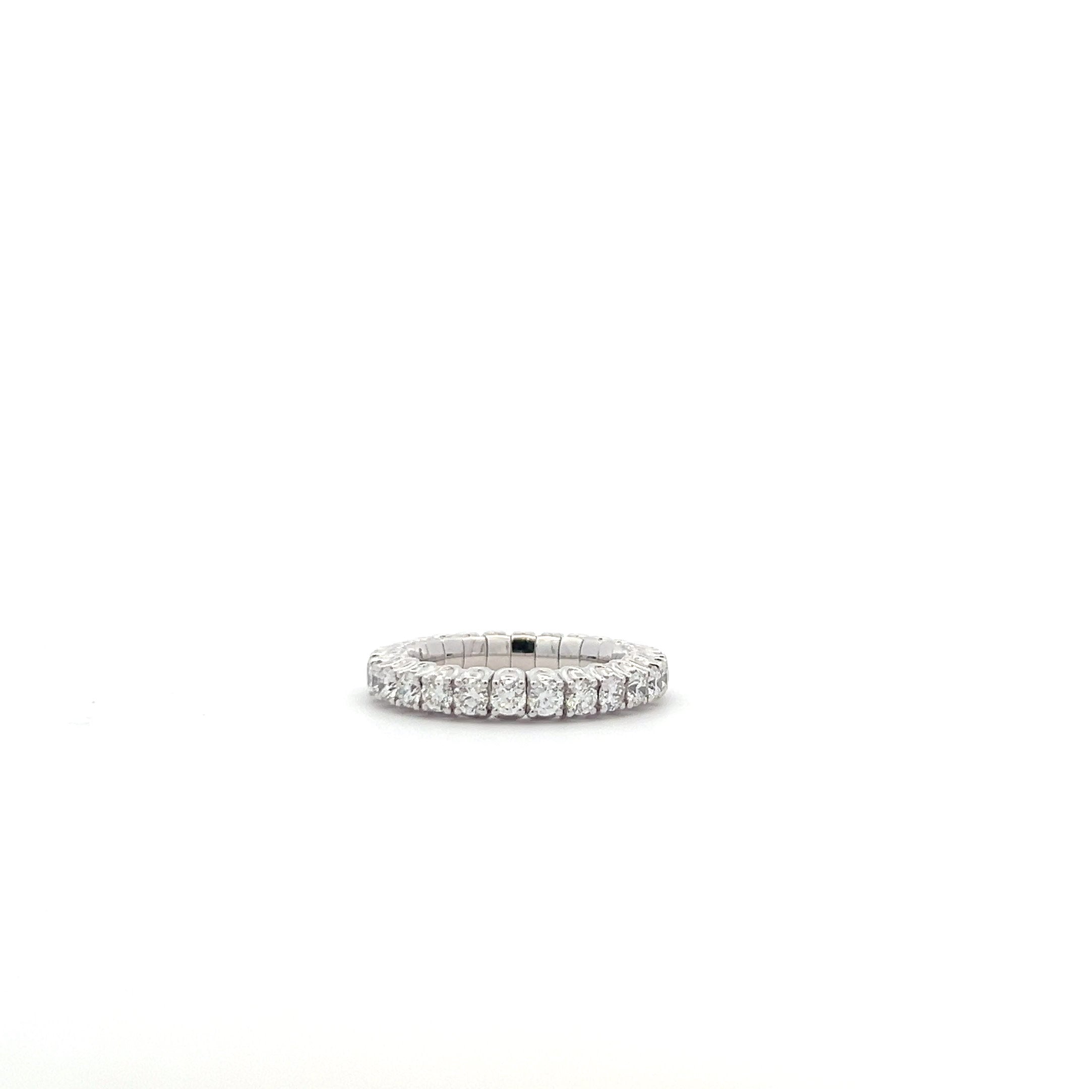 Picchiotti Xpandable™ 18K White Gold Eternity Round Diamond Ring - Jackson Hole Jewelry Company