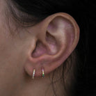 ANZIE Classique Pavé Huggies - Jackson Hole Jewelry Company