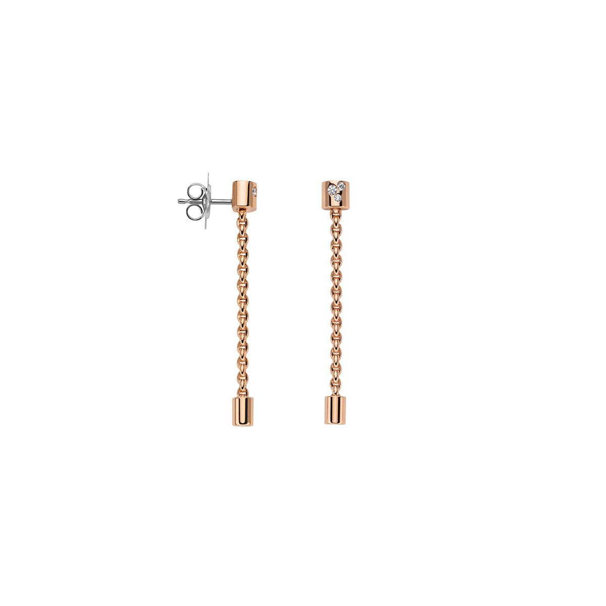 FOPE ARIA 18K Gold Drop Earrings with White Diamonds - 0.09 carats - Jackson Hole Jewelry Company