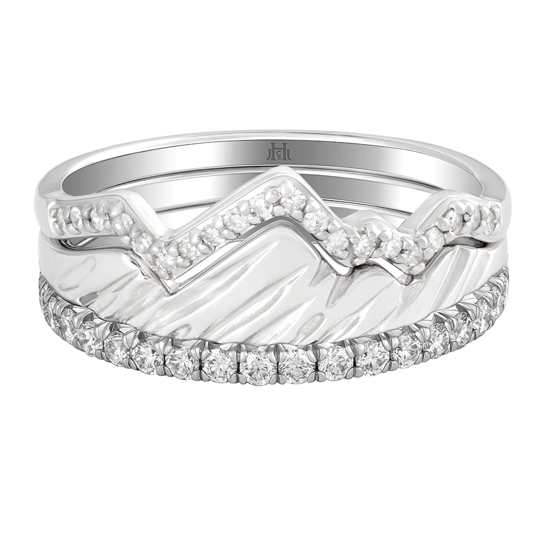 18 Karat French Cut Diamond Pavé 1.5mm Eternity Band Only - Jackson Hole Jewelry Company