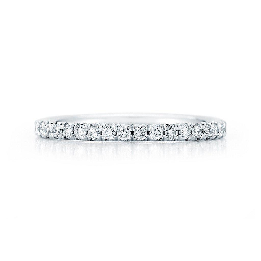 18 Karat French Cut Diamond Pavé 1.5mm Eternity Band Only - Jackson Hole Jewelry Company