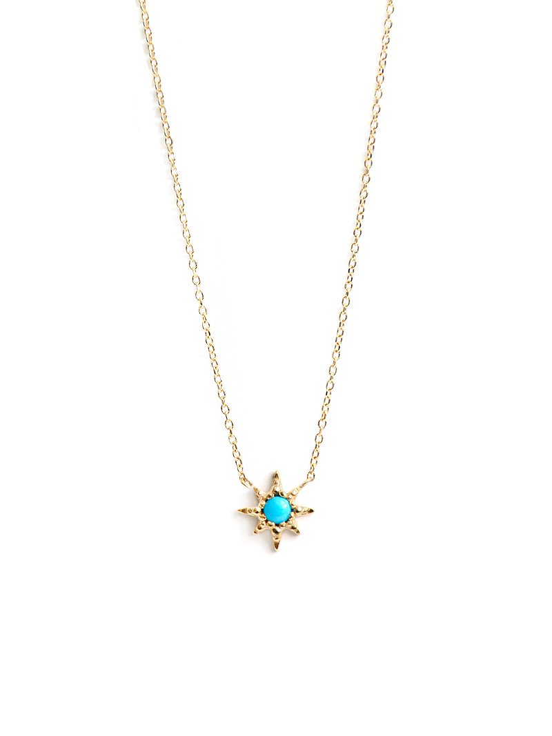 ANZIE Micro Aztec Starburst Necklace 14K Gold - Jackson Hole Jewelry Company