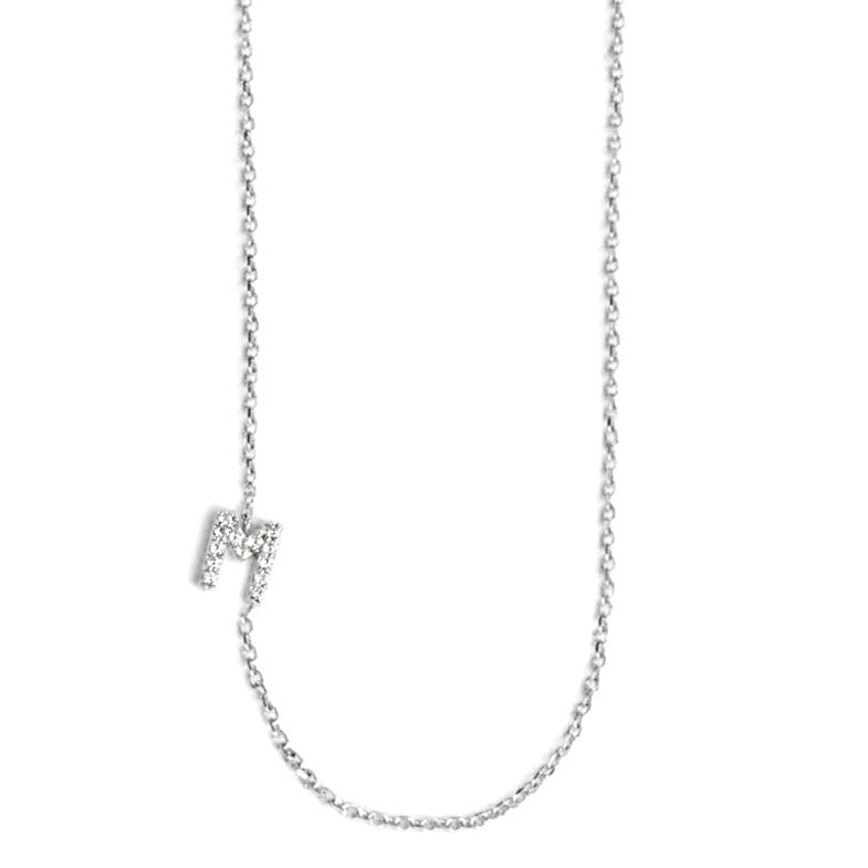 ANZIE Love Letter Pavé Diamond Necklace - Jackson Hole Jewelry Company