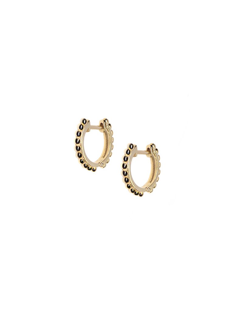 ANZIE Dew Drop 14K Gold Huggies - Jackson Hole Jewelry Company