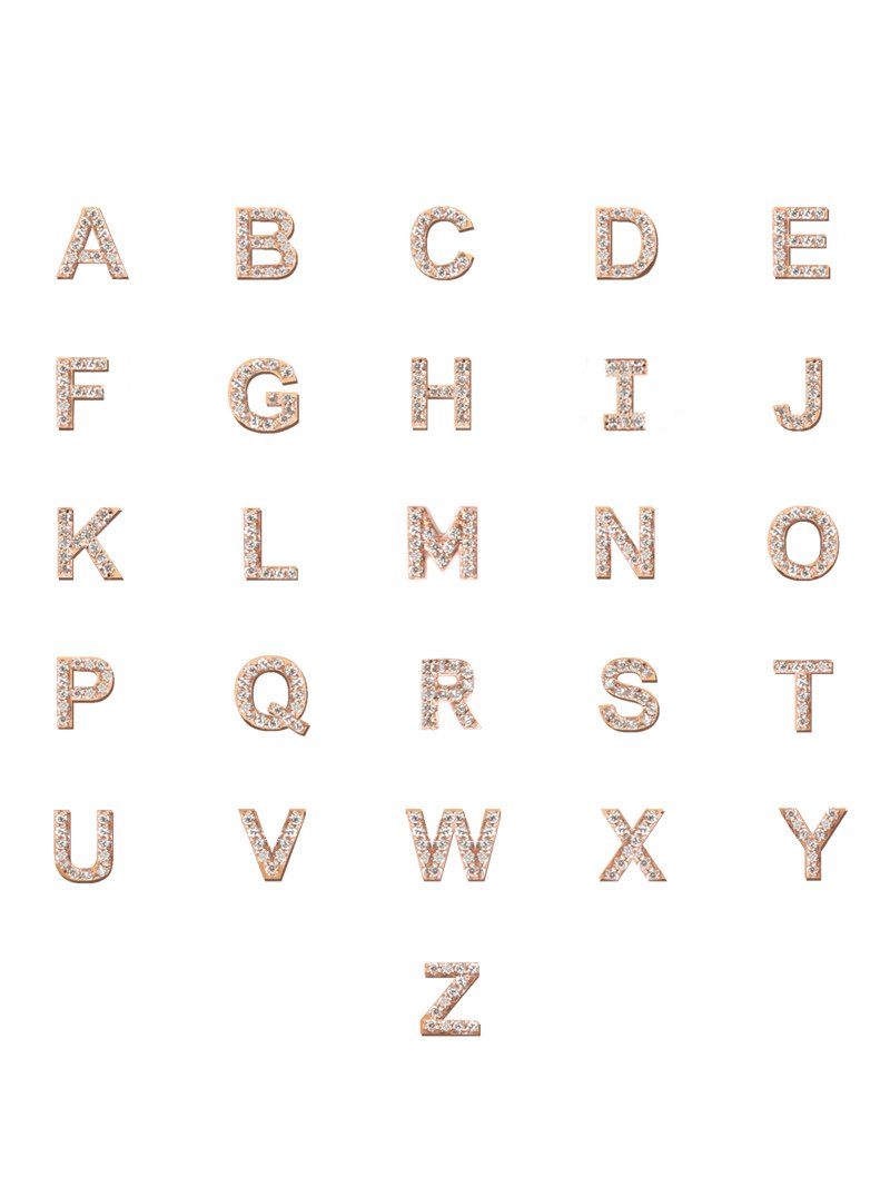 ANZIE Single Love Letter Pave Charm with Loop, A to Z (Huggie not included) - Jackson Hole Jewelry Company