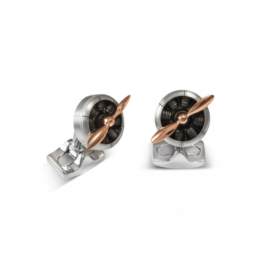 D&F Sopwith Propeller Cufflinks - Jackson Hole Jewelry Company