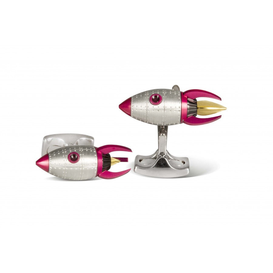 D&F Rocket Cufflinks Made From Base Metal. - Jackson Hole Jewelry Company