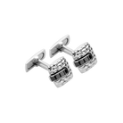 FOPE Vendome Collection Gold Cufflinks with Black Diamonds - Jackson Hole Jewelry Company