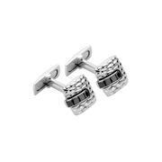 FOPE Vendome Collection Gold Cufflinks with Black Diamonds - Jackson Hole Jewelry Company