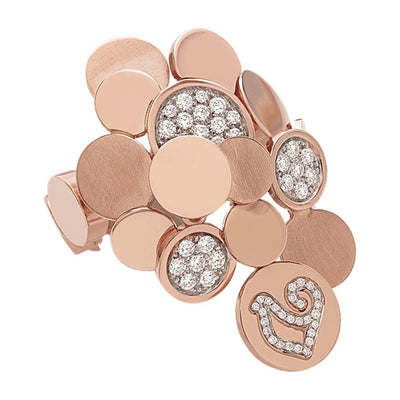 Chantecler Rose Gold & Diamond Paillettes Cascade Ring - Jackson Hole Jewelry Company