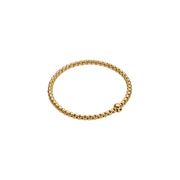 FOPE EKA 18K Gold Flex'it Bracelet with a Black Diamond - Jackson Hole Jewelry Company