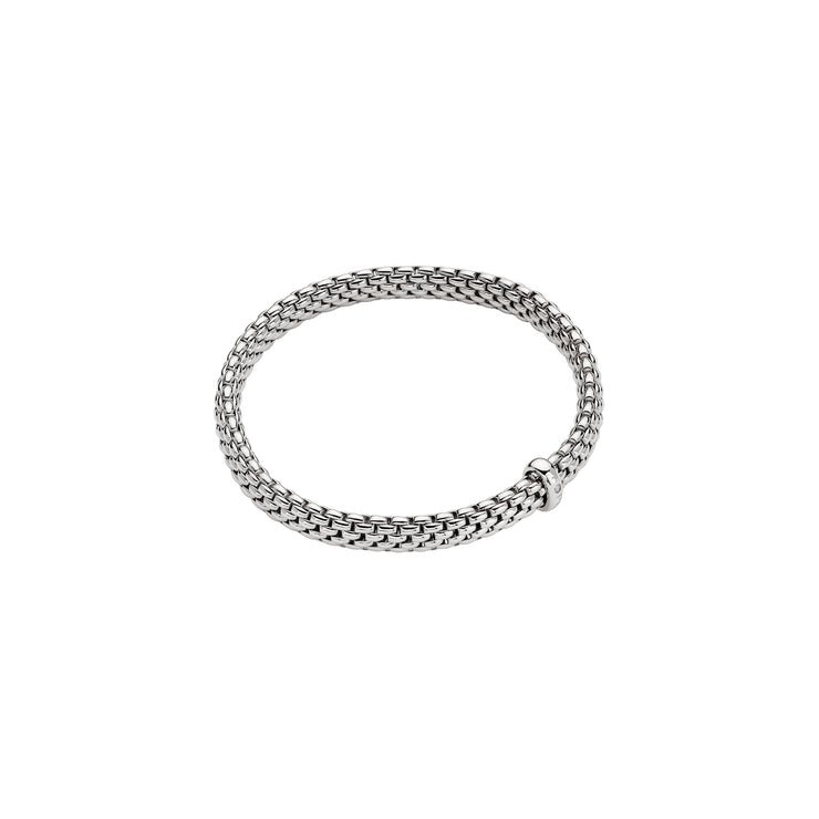 FOPE VENDOME 18K Gold Flex’it Bracelet with a White Diamond