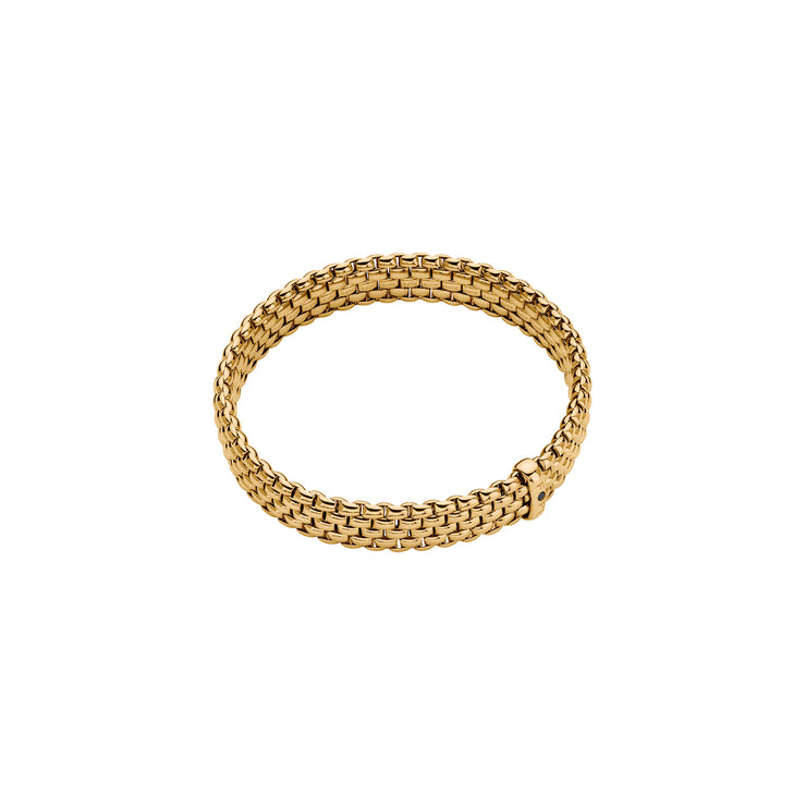 FOPE PANORAMA 18K Gold Flex’it Bracelet with a Black Diamond