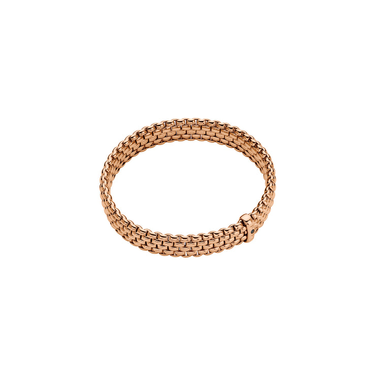 FOPE PANORAMA 18K Gold Flex’it Bracelet with a Black Diamond