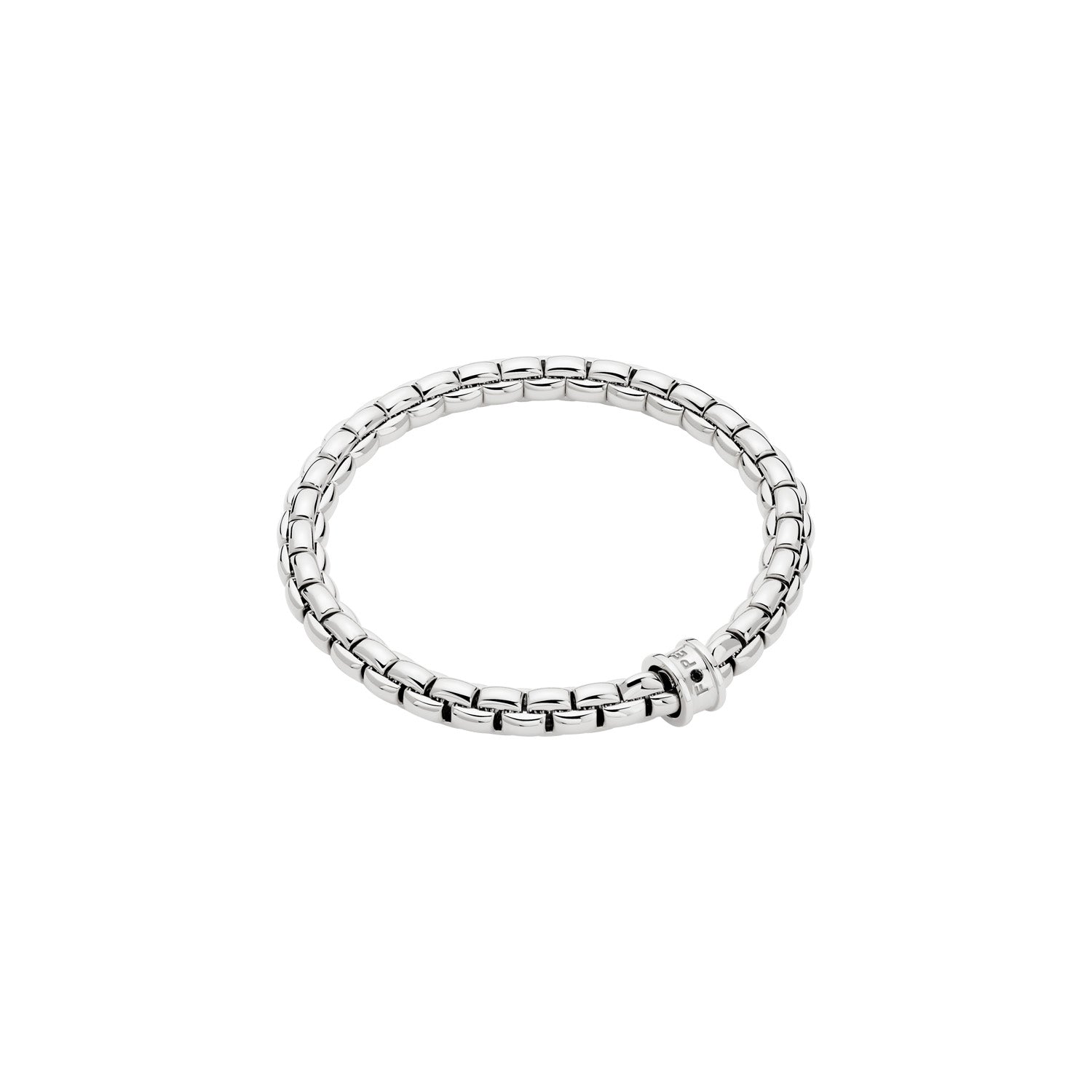 FOPE EKA 18K Gold Tiny Bracelet with a Black Diamond - 0.02 carats - Jackson Hole Jewelry Company