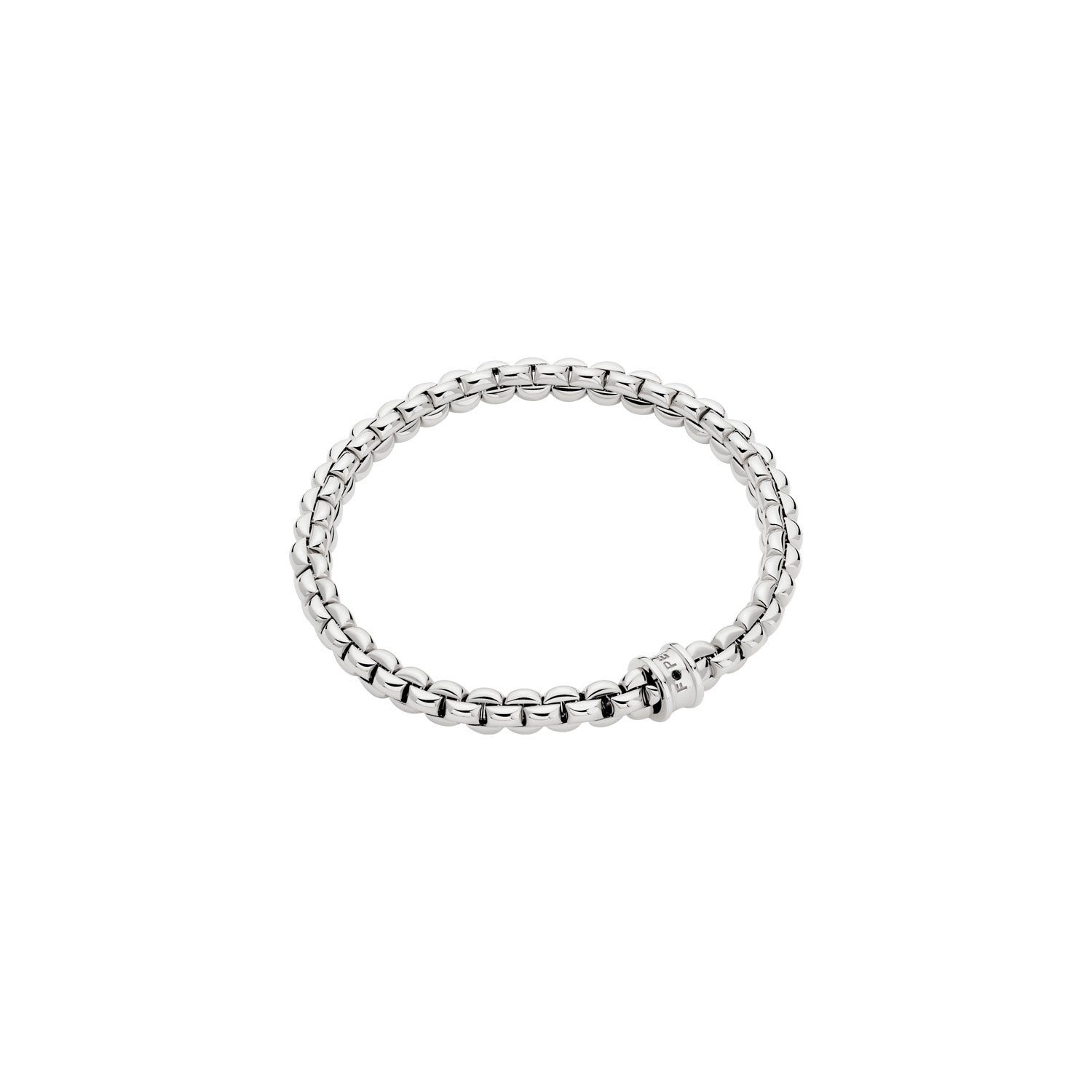 FOPE EKA 18K Gold Tiny Bracelet with a Black Diamond - 0.01 carats - Jackson Hole Jewelry Company