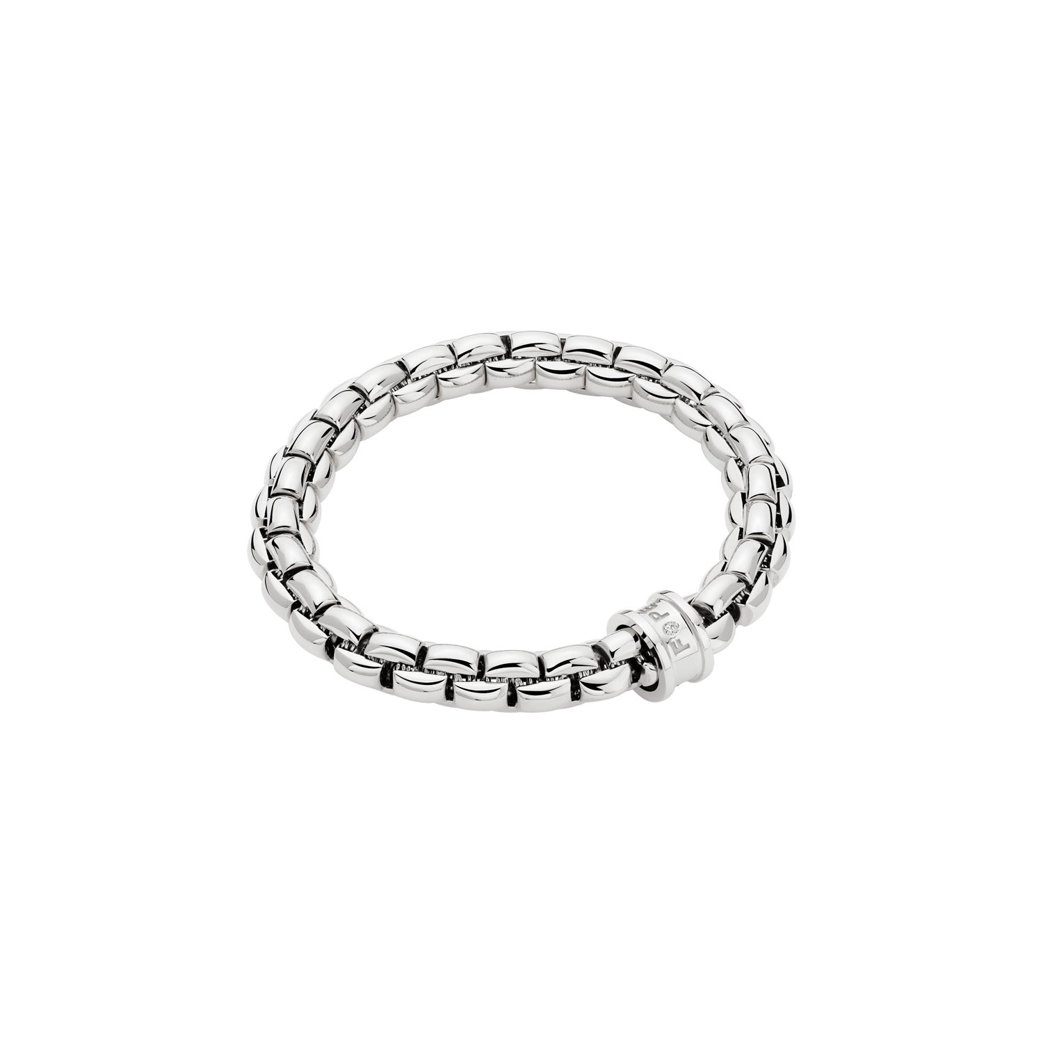 FOPE EKA 18K Gold Bracelet with a White Diamond - 0.02 carats - Jackson Hole Jewelry Company