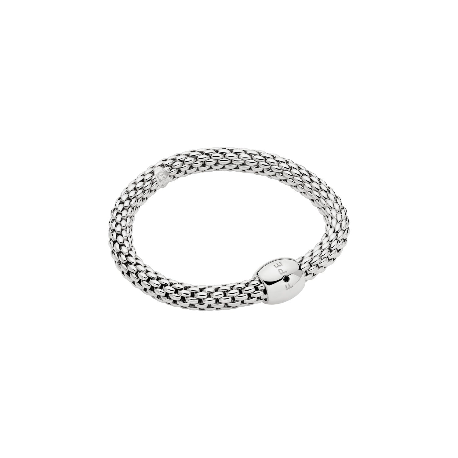 FOPE LOVE NEST 18K Gold Bracelet with a Black Diamond - 0.02 ct - Jackson Hole Jewelry Company
