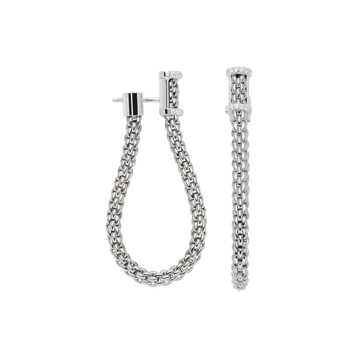 FOPE ESSENTIALS 18K Gold Earrings with White Diamonds - 0.17 carats - Jackson Hole Jewelry Company
