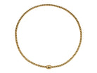 FOPE EKA 18K Gold Flex'it Necklace with Ornamental Clasp and a Black Diamond - Jackson Hole Jewelry Company