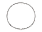FOPE EKA 18K Gold Flex'it Necklace with Ornamental Clasp and a Black Diamond - 0.03 carats - Jackson Hole Jewelry Company