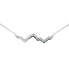 LUXE EDITION: 18K Gold Teton Peak Outline Necklace With Diamonds - Jackson Hole Jewelry Company