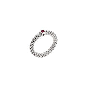FOPE SOULS 18K Gold Flex'it Ring with Single Ruby - 0.10 carats